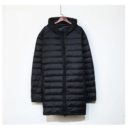 Plus 8XL Winter Long Duck Down Jacket Men Feather Parka Man Ultra Light Down Jacket Men Lightweight Warm Puffer Jackets