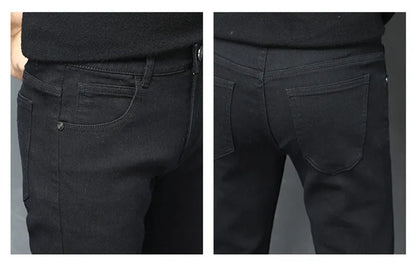 2026 autumn Slim Fit men Jeans Black Classic Fashion Denim Skinny Jeans Male spring men's casual High Quality Trousers