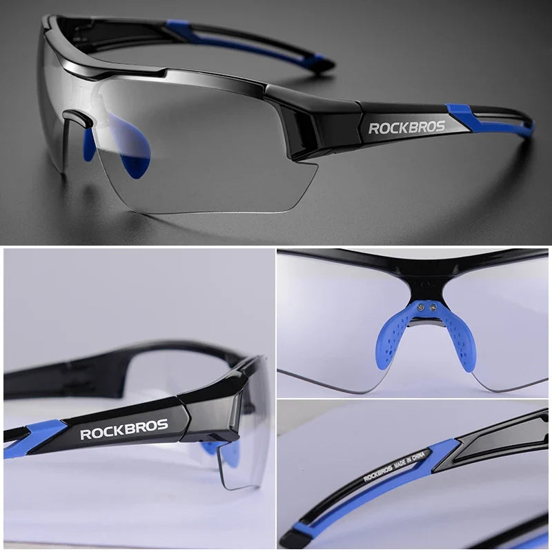 Photochromic Cycling Sunglasses Bike Glasses Eyewear UV400 MTB Road Bicycle Goggles Women Men Outdoor Sports Fishing