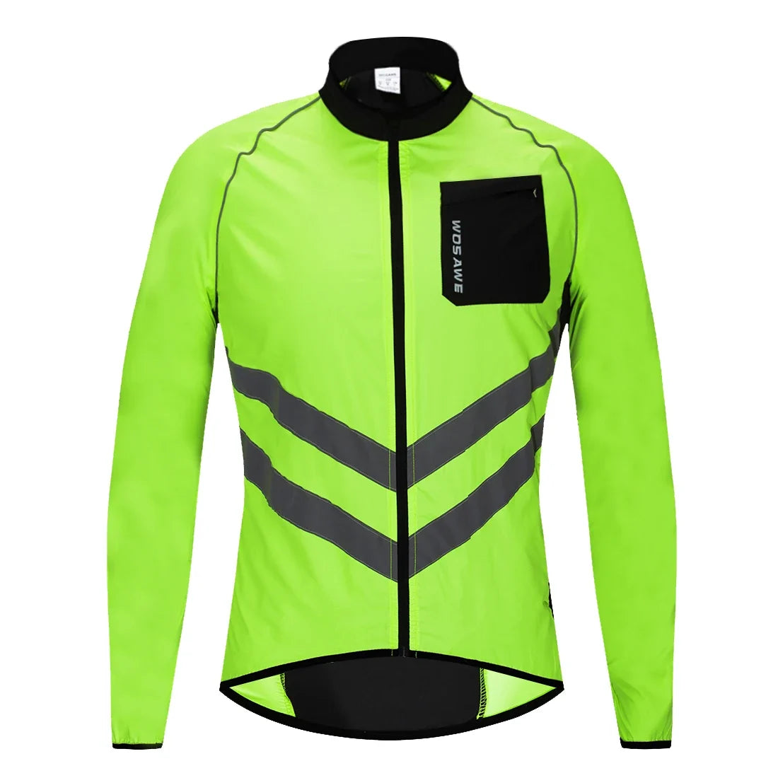Ultralight Men's Cycling Windbreaker Reflective Jacket Windproof Bike Jacket Water Resistant MTB Road Bicycle Long Jersey