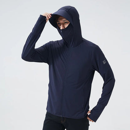 Summer UPF 50+ UV Sun Protection Skin Coats Men Ultra-Light Sportswear Hooded Outwear Men Windbreaker Casual Jackets