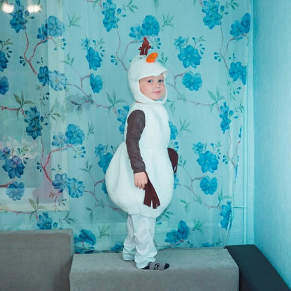 Kids Halloween Costumes Child Comfy Deluxe Plush Adorable Olaf Cosplay Toddler Favorite Cartoon Movie Snowman Party Dress-up