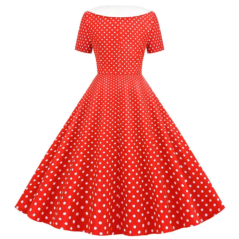 Summer Midi Dress Women Elegant Pink Vintage Party Sundress Casual Peter pan Collar Short Sleeve Dress