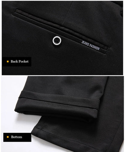 Spring Autumn Mens Business Suit Pants Male Summer Thin Formal Solid Long Dress Straight Baggy Office Trousers Drop Shipping