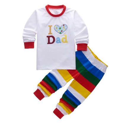 Digger Vehicle Baby Boys Clothes Suits 100% Cotton Children Pajamas Kids Sleepwear Sets Nightgown PJ'S Long Tees Shirts Pant Set