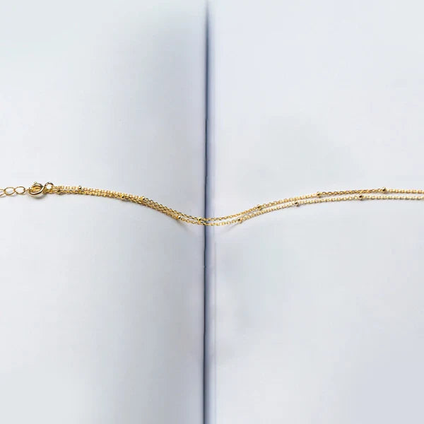 Simple 3 Color Choker Necklace for Women Gift Authentic 925 Sterling Silver Light Beads Naked Chain Fashion Fine Jewelry