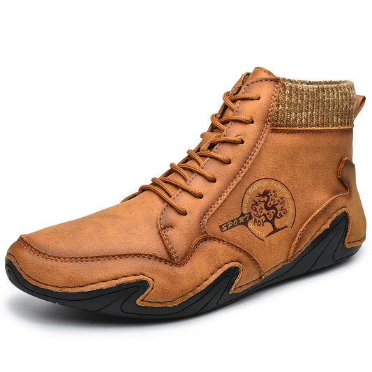 Men's Vintage Ankle Boots Fashion Casual Boots Comfortable Casual Shoes Men Male Suitable Shoes Outdoor Comfortable Sneakers Men
