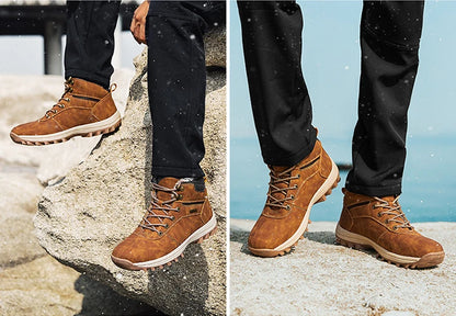 Winter Waterproof Men Boots Plush Super Warm Snow Boots for Men Sneakers Big Size 48 Men Ankle Boots Outdoor Shoes Botas Hombre