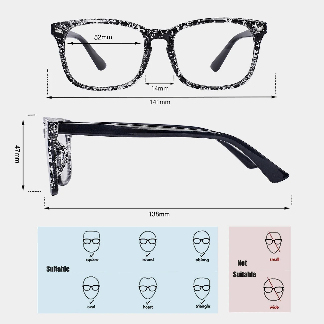 Blue Light Blocking Glasses,Computer Reading/Gaming/TV/Phones Glasses for Women Men 6001