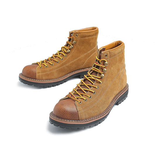 ZFTL Men's Boots Man Ankle Boots Casual Lace up Boots Male Handmade Sewing tooling boots Cow Leather Desert boots Men's 2025