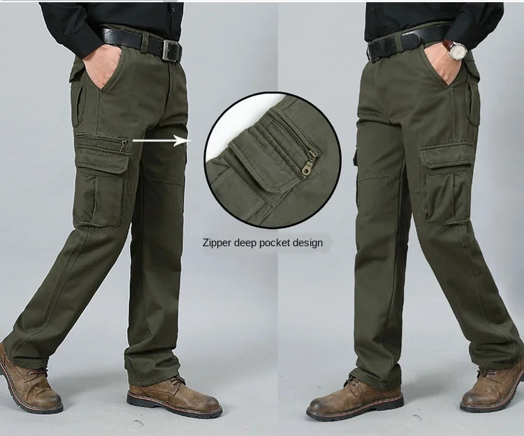 Big Size 29- 44 46 48 Cargo Pants Men Straight Loose Work Tactical Mens Pants Mens Pants Militar Safari Men Trousers swat pants