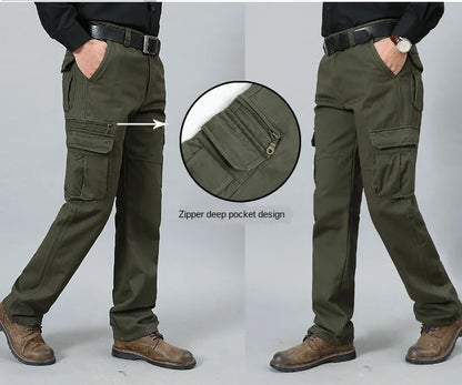 Big Size 29- 44 46 48 Cargo Pants Men Straight Loose Work Tactical Mens Pants Mens Pants Militar Safari Men Trousers swat pants