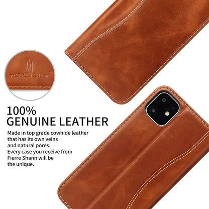 100% Genuine Leather Flip Cover Case for iPhone 17 14 15 Plus 11 12 13 16 Pro MaxTop Quality Fashion Brand With Card Slot