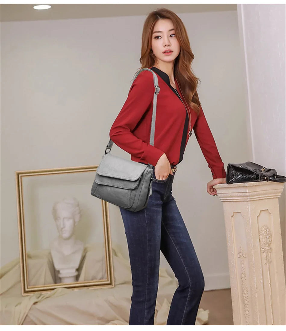 2023 Sac A Main Spring Style Soft Leather Luxury Purses And Handbags Women Bags Designer Women Shoulder Crossbody Bags For Women