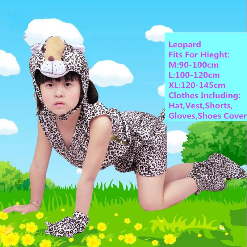 Cute Multiple Animal Costume Children Kids Boys Girls Summer Short Cosplay Costumes  Carnival Party Dress Halloween