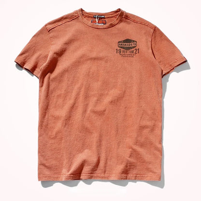 Summer New Short-Sleeved T-shirt Men 's Fashionable Mid-Length round Neck Pure Cotton Tops
