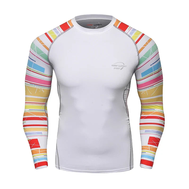 Cody Clothes Full Sleeve White Rashguards For Swimwear Anti -uv Sunscreen T Shirt Boxing Trainning Wear Bjj Jiu Jitsu Rash Guard