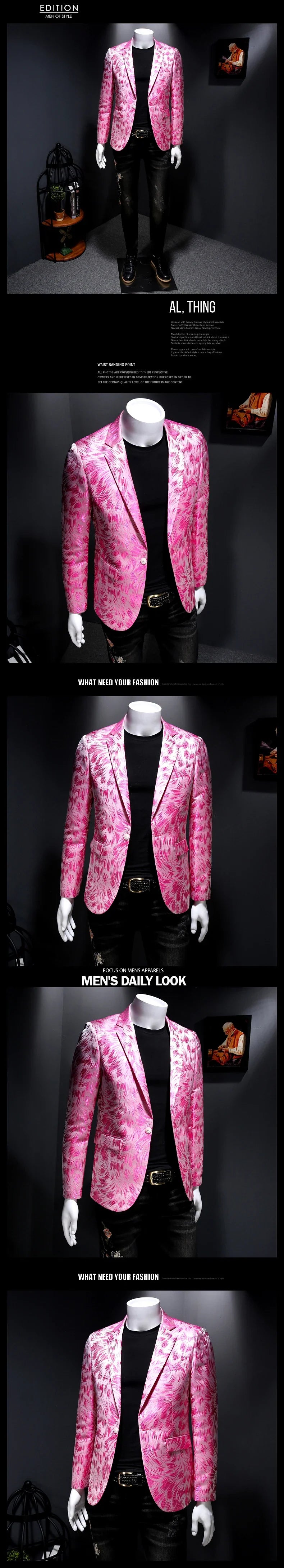 Spring Luxury Embroidery Men Blazers New Men Gold Yarn Casual Suit Jacket Stage Dress High Quality Wedding Business Bleazer Man