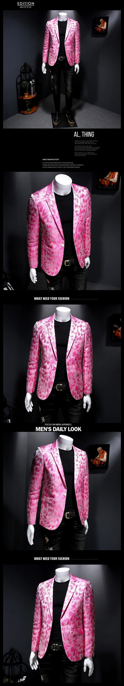 Spring Luxury Embroidery Men Blazers New Men Gold Yarn Casual Suit Jacket Stage Dress High Quality Wedding Business Bleazer Man
