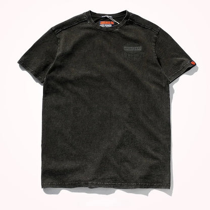 Summer New Short-Sleeved T-shirt Men 's Fashionable Mid-Length round Neck Pure Cotton Tops
