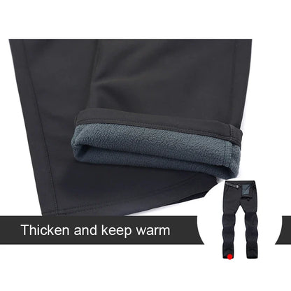 Winter Slim Men Outdoor Camping Pants Hiking Trousers Women Travel Thickening Warmth Retention Trekking Ride Sportswear