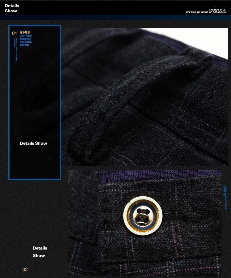Spring Autumn New Fashion Mens Casual Pants High Quality Brand Business Pants Male Clothing Cotton Formal Trousers Men Clothing