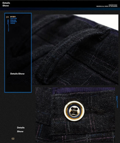 Spring Autumn New Fashion Mens Casual Pants High Quality Brand Business Pants Male Clothing Cotton Formal Trousers Men Clothing