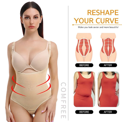 Women Shapewear Bodysuit New Tummy Control Shapewear Waist Trainer Thong Body Shaper Fajas Colombianas Slimming Underwear