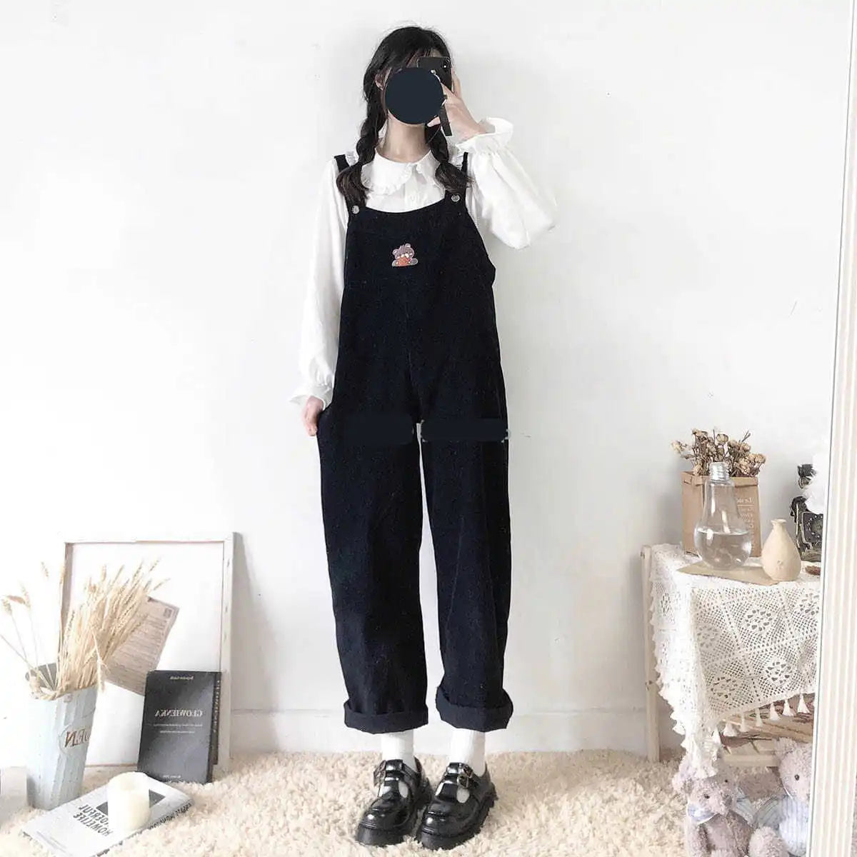 Peter Pan Collar Sweet Shirt Women Lolita Japanese Kawaii Blouse Puff Long Sleeve Elegant White Female Top Basic School Shirts