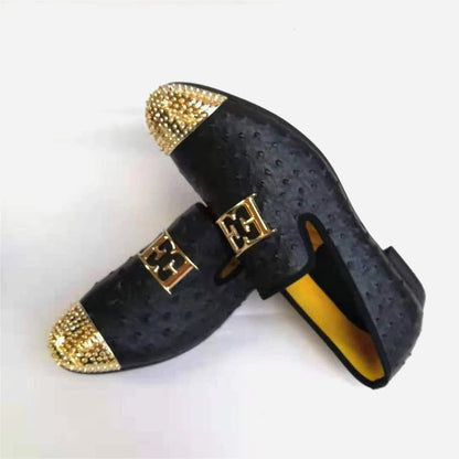 2021 Fashion Mens Loafers Bow Tie Black White Leather Slip On Moccasins Luxury Smoking Flats Men Wedding Dress Shoes