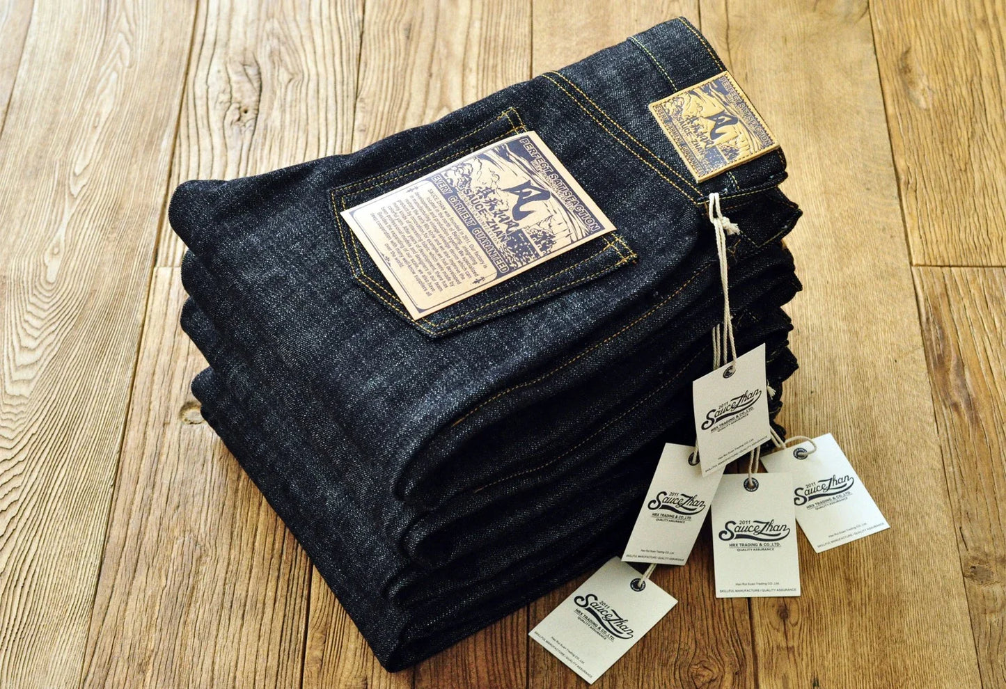 308XX-BO-Wind Jeans for Men Furinkazan Selvedge raw denim Jeans Mens Jeans 66 MODE Fit 16.8 OZ Silver-plated Buttons