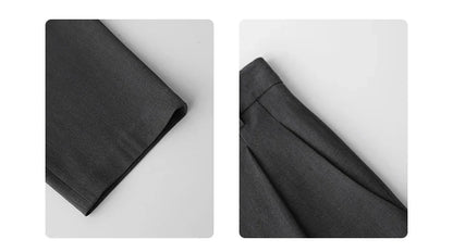 Simple Casual Women Twill Suit Pants Wide Leg Pants Straight Floor Pants Office Ladies Female Trousers