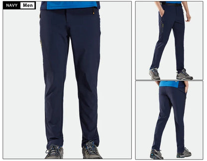 Hiking Pants Men Quick Dry Trekking Camping Climbing Running Outdoor Rain Pants Stretch Breathable Elasticity Trousers Men