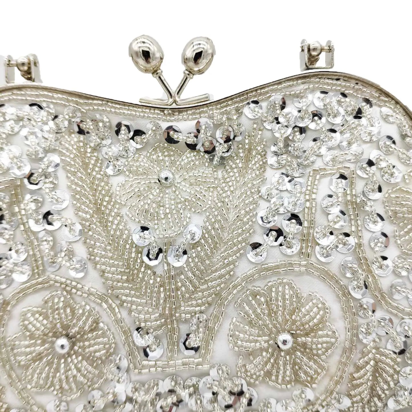 Elegant Frame Women Formal Beaded Evening Purses and Handbags Bridal Sequins Clutch Bag Cocktail Party Bag
