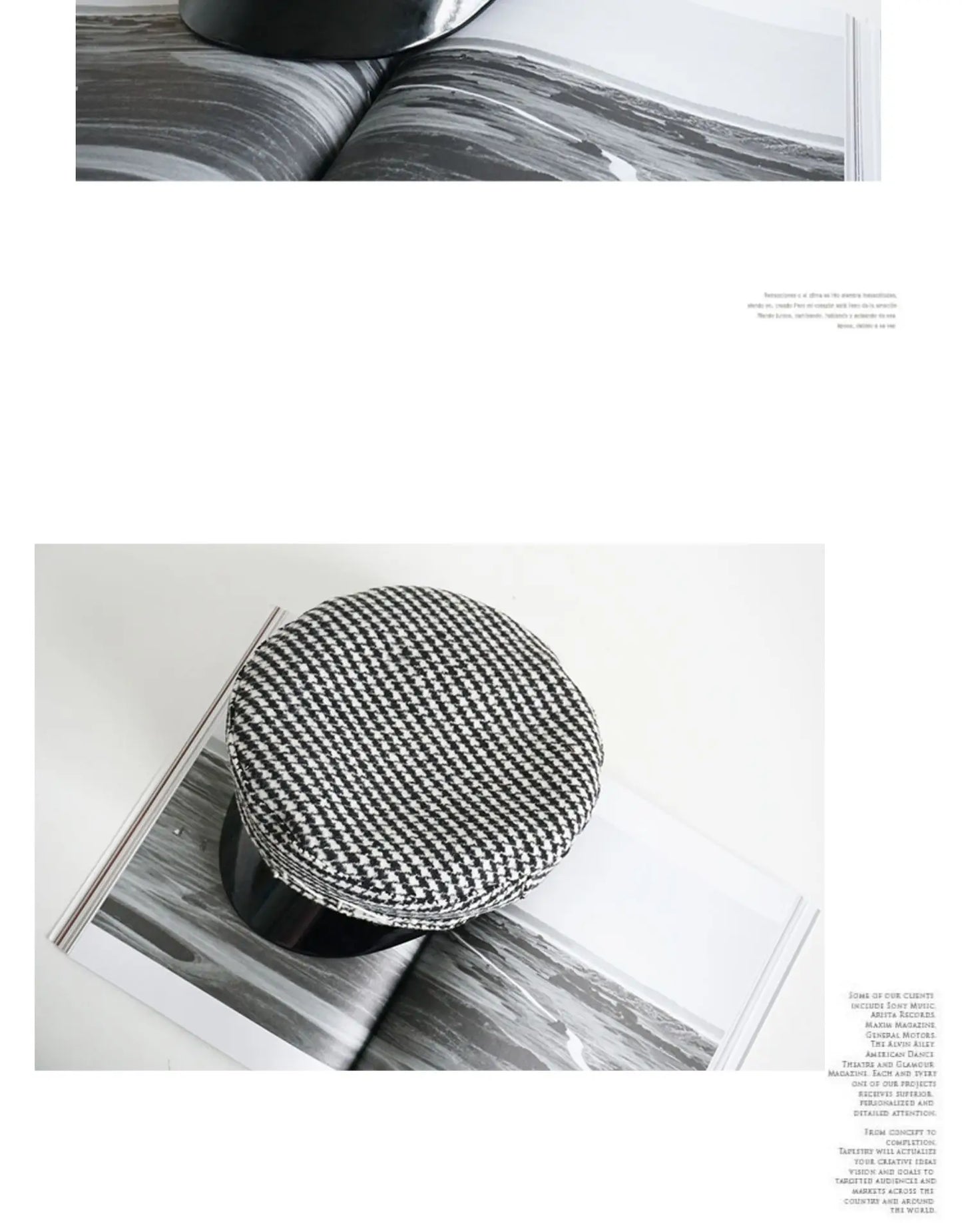 Winter caps women newsboy caps Thick warm  letter embroidery wool cap  S M L plaid patchwork militray caps