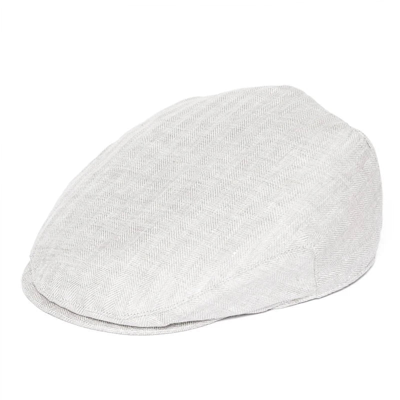 Men Cap Herringbone Linen Newsboy Caps High Quality Flat Caps Driver Ivy Hat Bakerboy Hats Cool Boina for Male