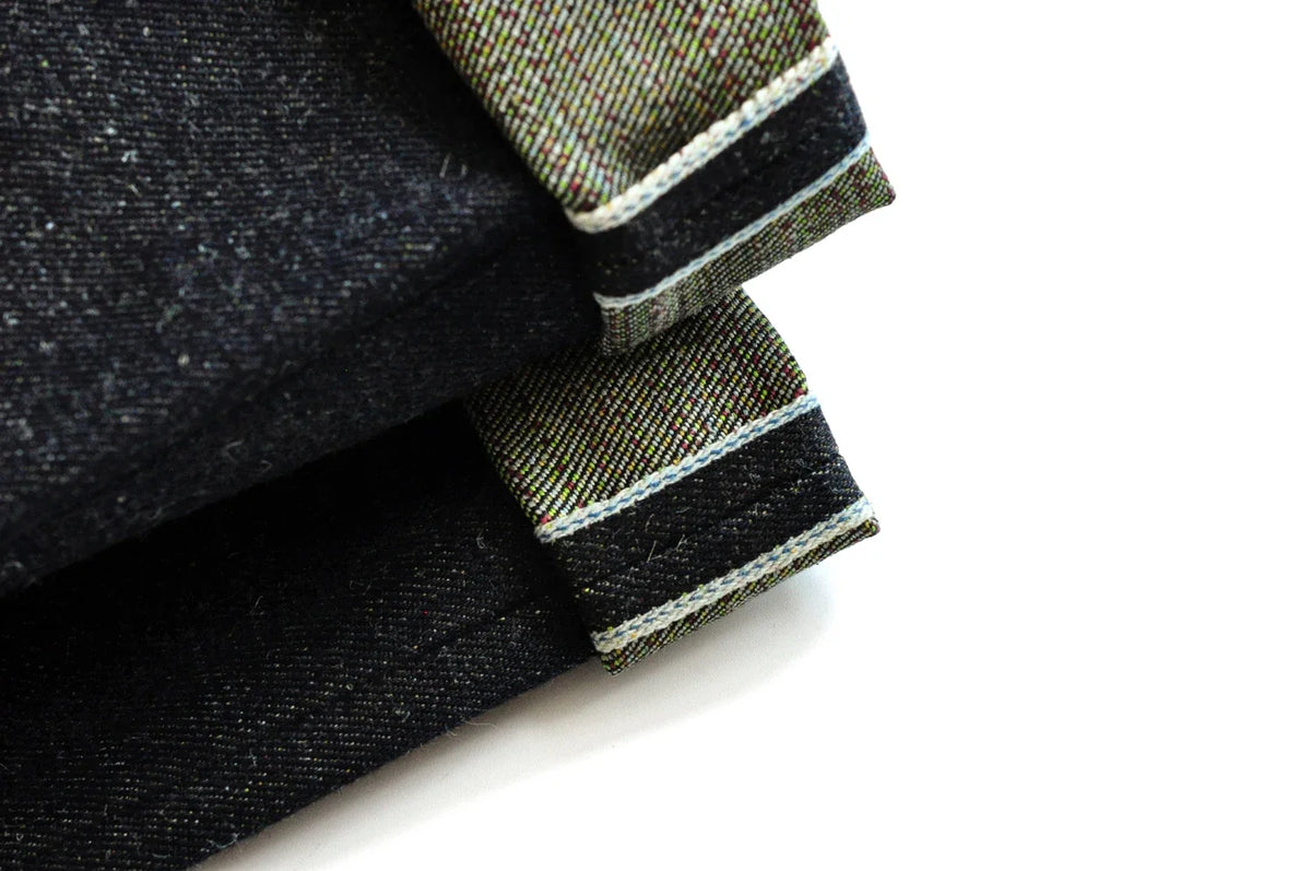 Mens Jeans cotton linen Selvedge Sanforized Raw Denim Jeans for Men Straight Fit Silver Button 19 oz