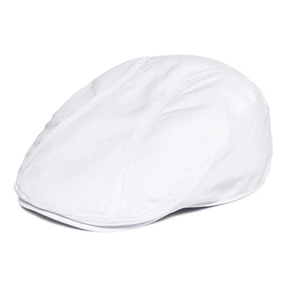 Men's 100% Cotton Newsboy Caps High Quality Classic Flat Cap Gatsby Ivy Golf Cabbies Hat for Male Trucker Driver Hats