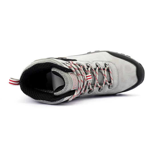 Brand Men's Ankle Boots Waterproof Leather Sneakers Breathable Outdoor Men Hiking Boots No-slip Men's Work Shoes Size 39-47