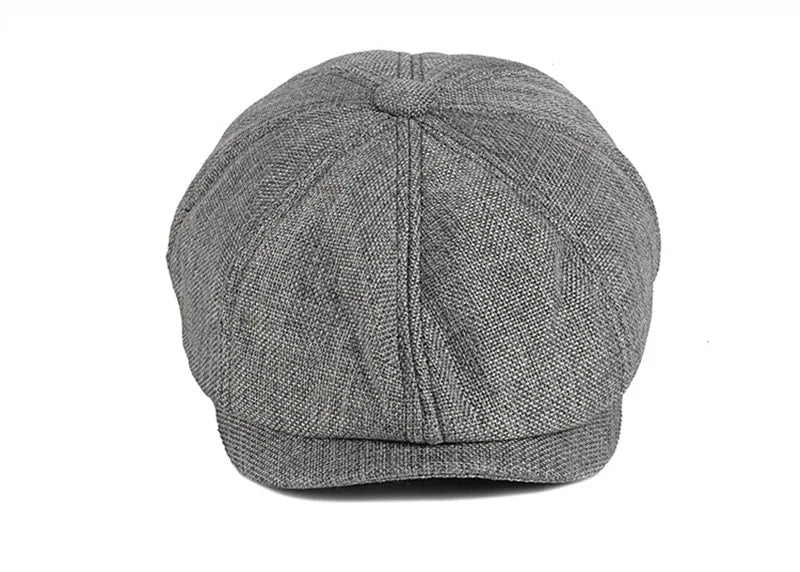 NEW Newsboy Cap Men Spring Summer Octagonal Hat For Male British Herringbone Flat Caps Retro Eight Blade Hats Breathable