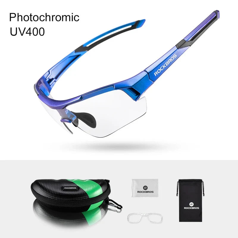 Photochromic Cycling Sunglasses Bike Glasses Eyewear UV400 MTB Road Bicycle Goggles Women Men Outdoor Sports Fishing