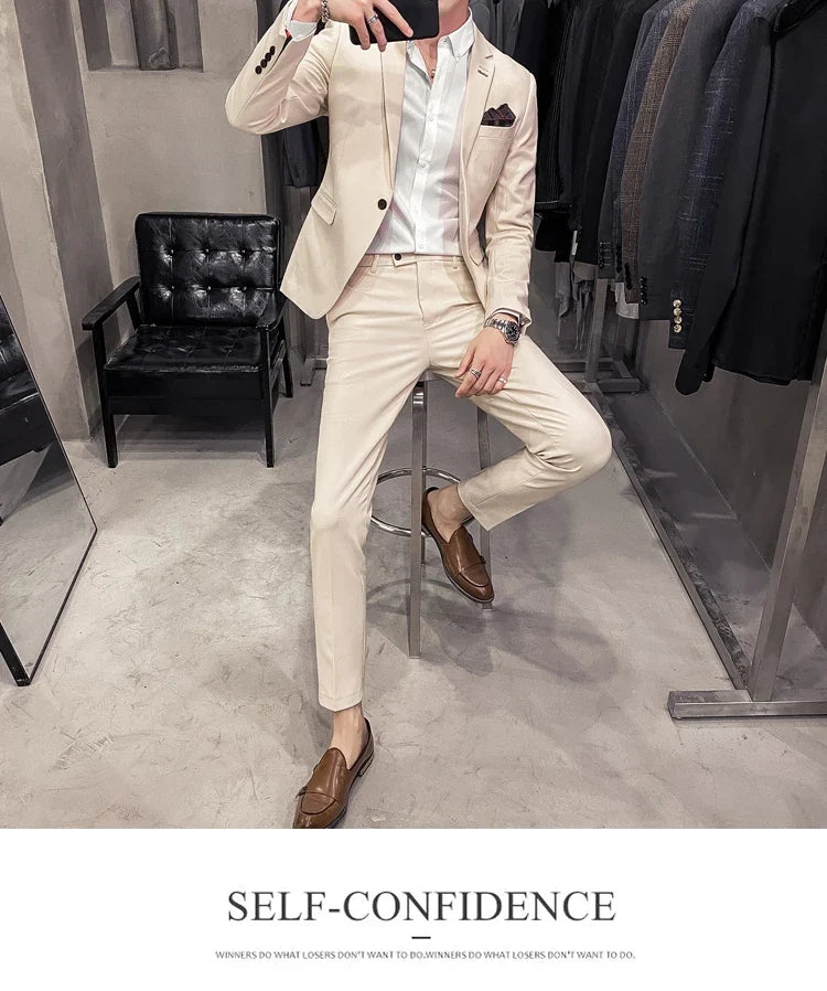 25 Colors 1 Pcs Blazer No Pants S-7XL New Wedding Dress Formal Business Slim Mens Suit Jacket Plaid Striped Solid Color
