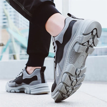 Men Steel Toe Safety Shoes Indestructible Construction Working Shoes Protection Male Footwear Breathable Hiking Industry Boots