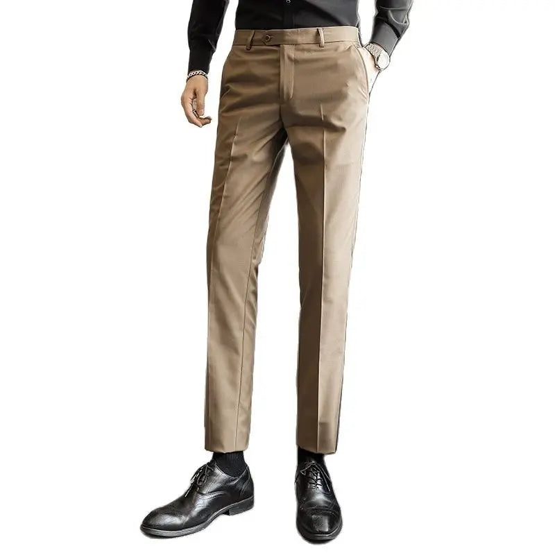 Men's Blue Suit Pants, Red Elegant Man Office Work Pant, Green and Purple Casual Trousers Men 17 Colors Pantalones Hombre