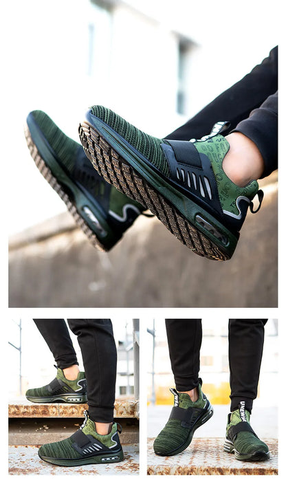 Industrial Safety Shoes With Steel Toe Cap Indestructible Cushion Work Shoes For Men Protective Security Boots Women Footwear