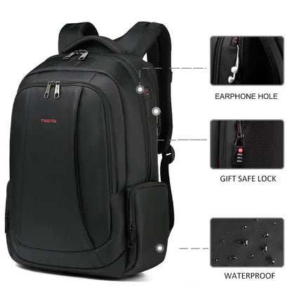 Waterproof Nylon Backpack Female Men's Backpack For 15.6 Laptop Notebook Bag Mochilas School Backpacks Bag Male Knapsack