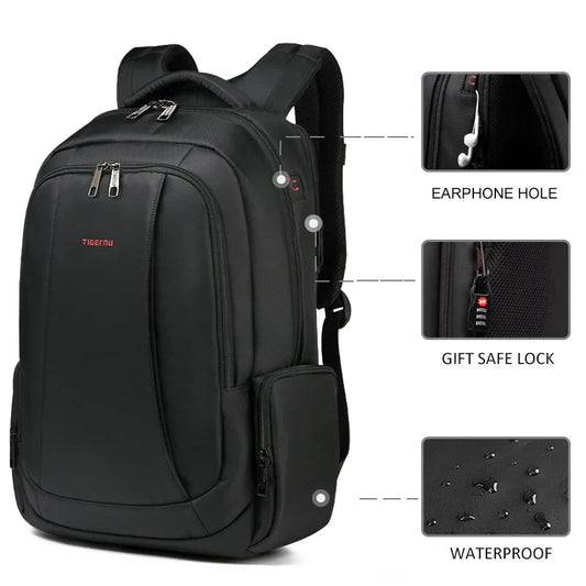 Waterproof Nylon Backpack Female Men's Backpack For 15.6 Laptop Notebook Bag Mochilas School Backpacks Bag Male Knapsack