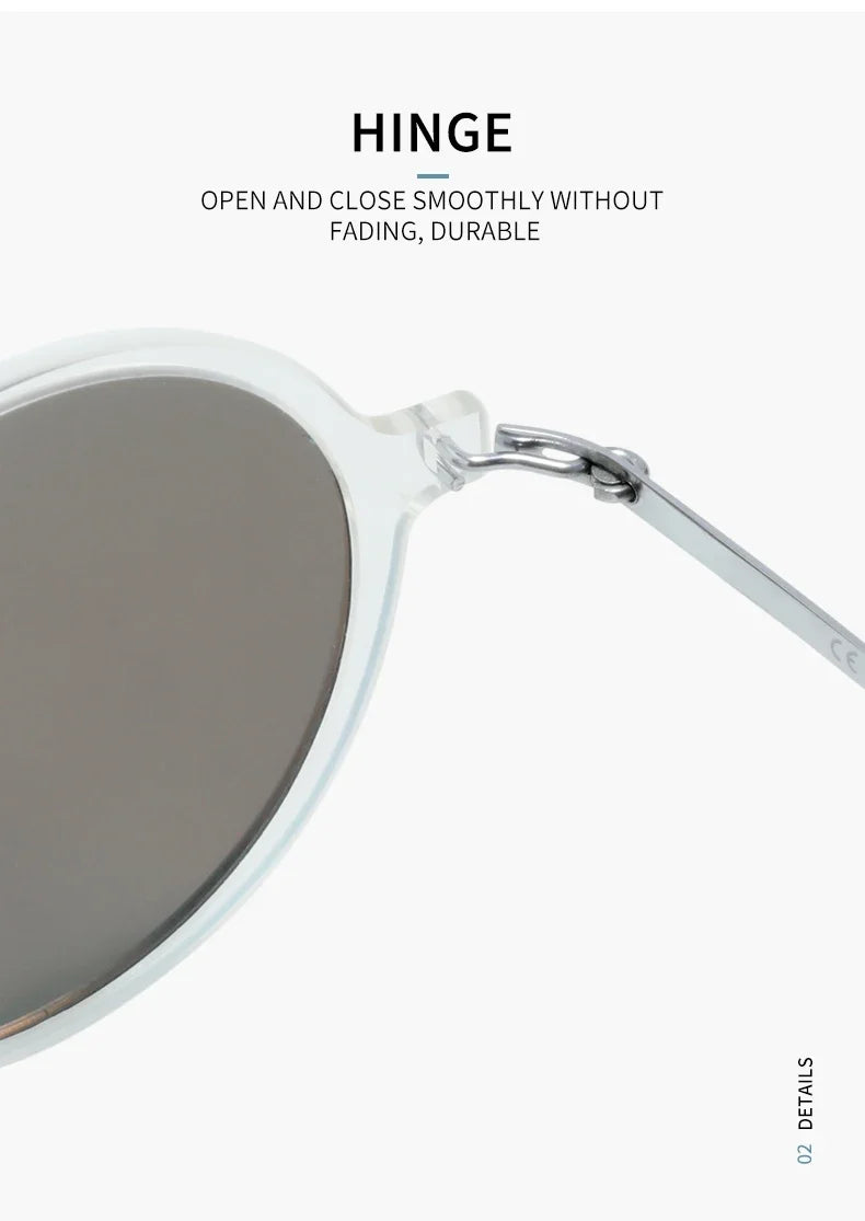 Nylon Titanium Sunglasses Men Retro Small Round Driving Polarized Sun Glasses for Women Mirrored UV400 Shades Eyewear