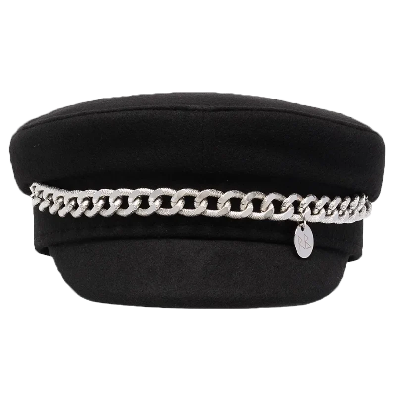 New Winter Women Hats Newsboy Caps Flat letter Militray Caps British Vintage Visor cap