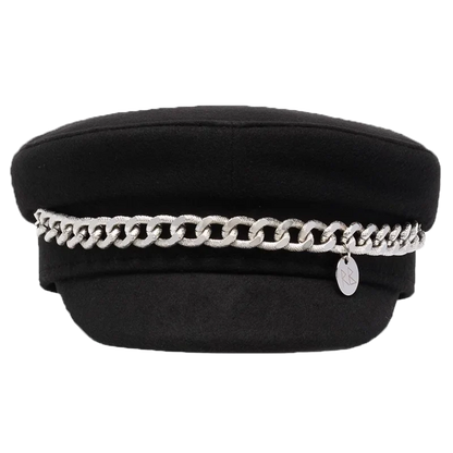 New Winter Women Hats Newsboy Caps Flat letter Militray Caps British Vintage Visor cap